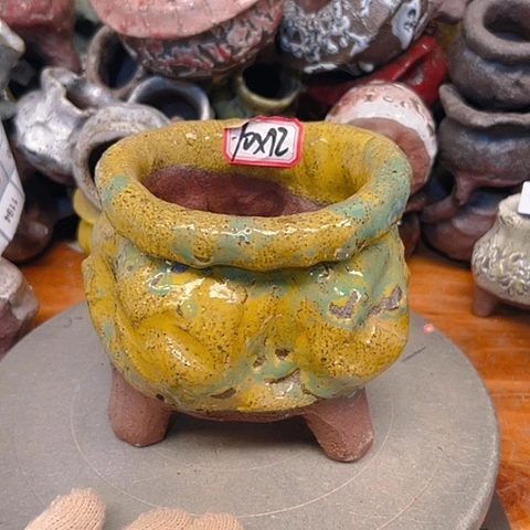 粗陶花盆手工花盆制作