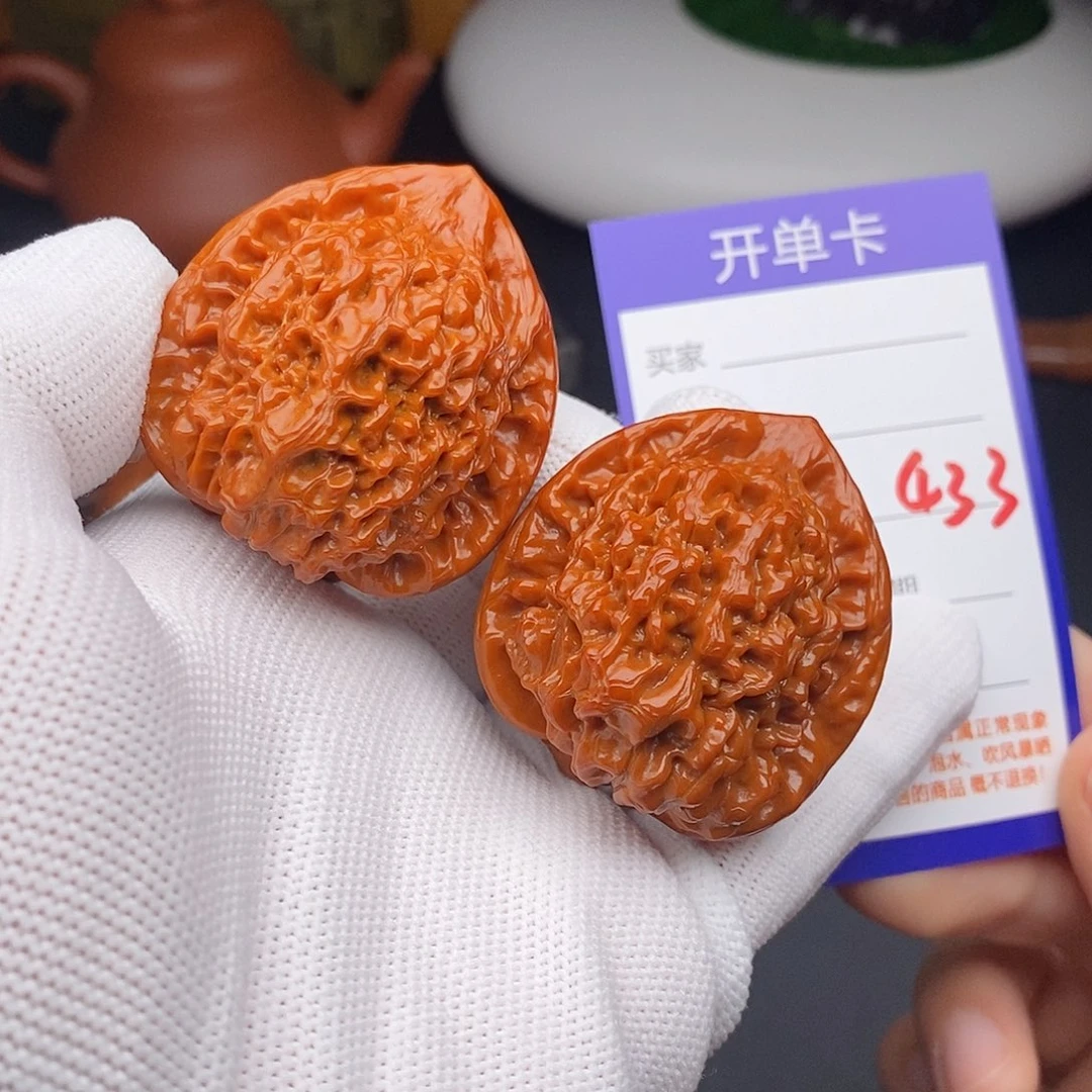 文玩核桃把件41官帽433