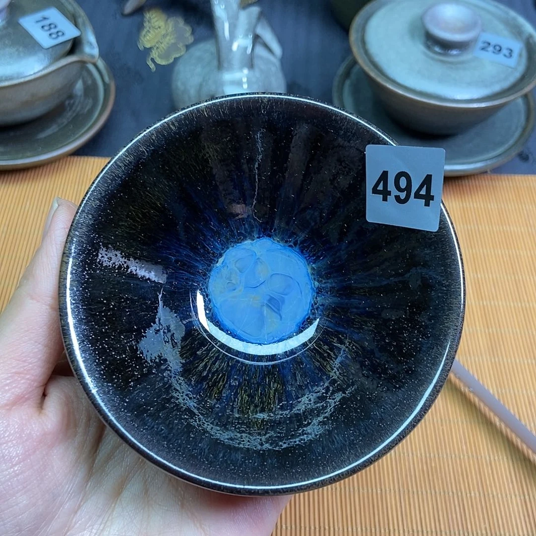茶盏伊伊建窑建盏茶器494瑕疵