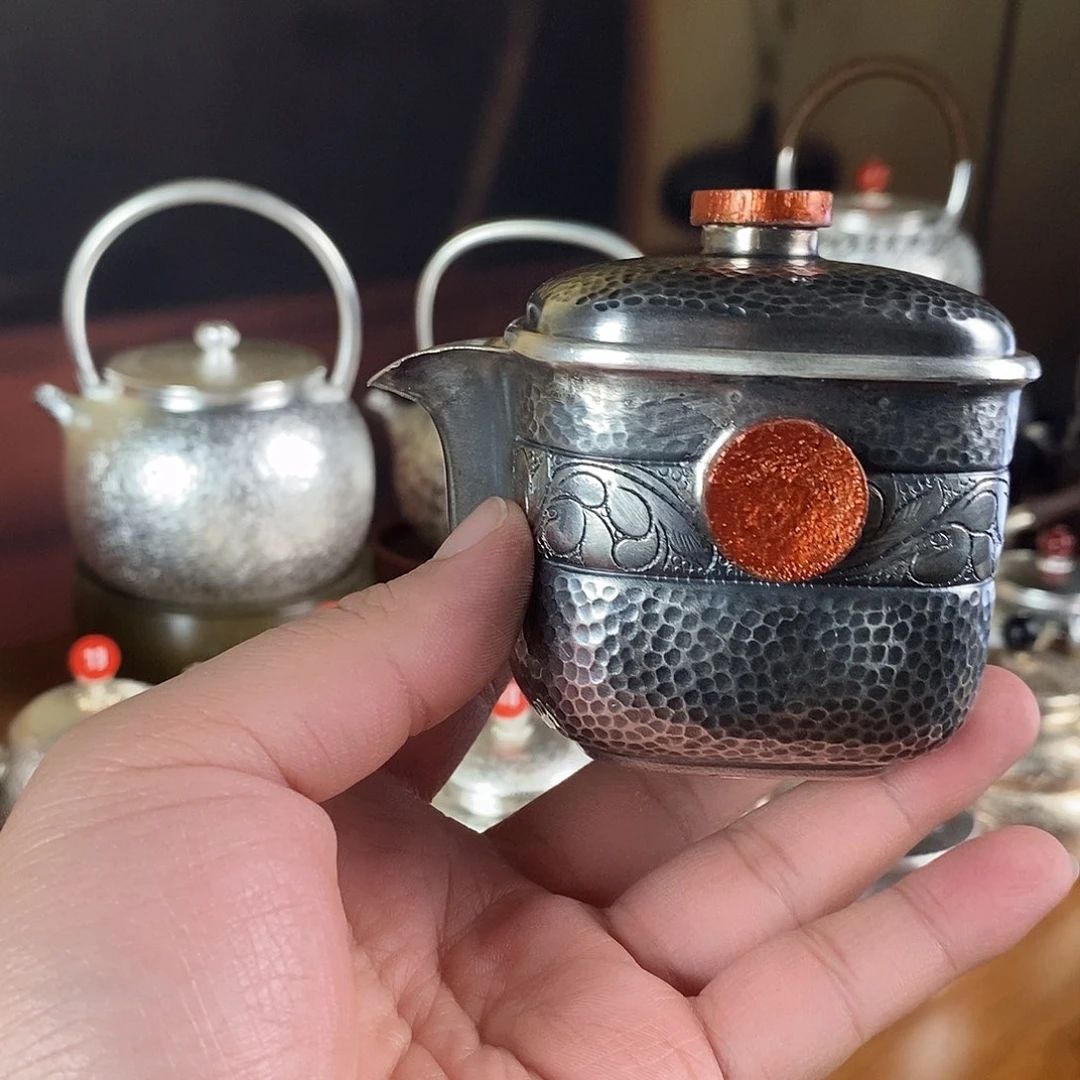 d***n手工制作紫铜壶工艺