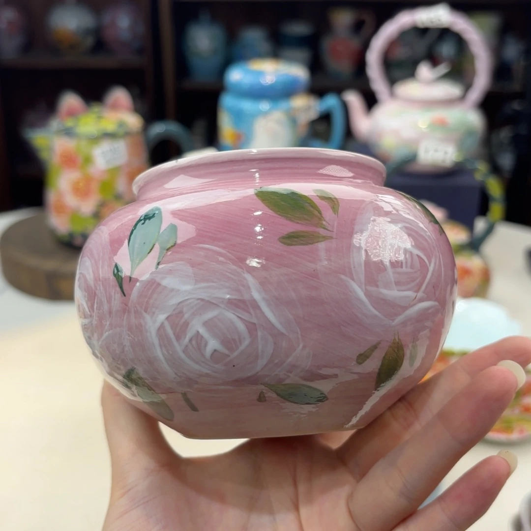 景德镇手绘高温釉下彩陶瓷茶具