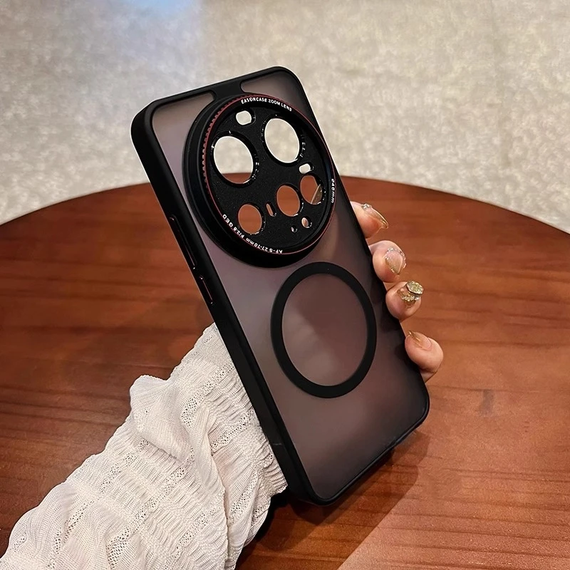 适用小米15Ultra磁吸手机壳高级质感磨砂防摔15pro高级感15简约硬