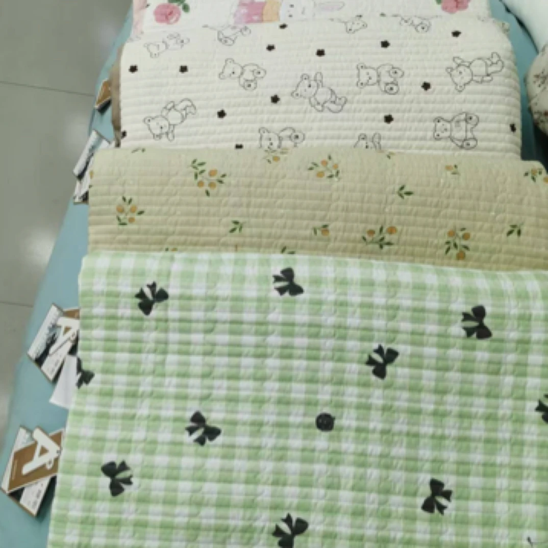 活性水洗棉床盖印花 不滑床 多功能铺盖 四季通用