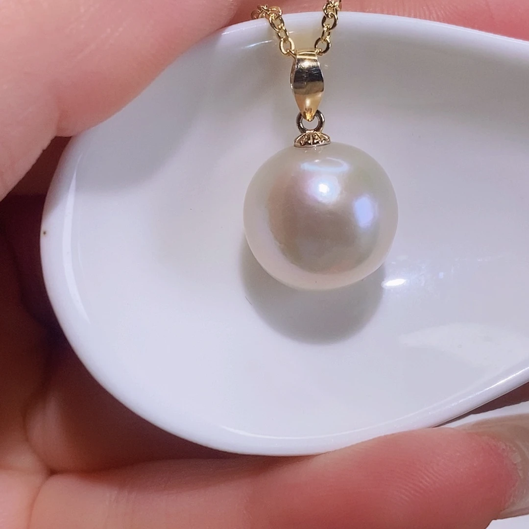 淡水珍珠颈饰银S925镶嵌