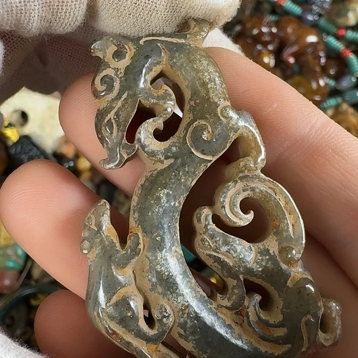 和田玉未镶嵌挂件