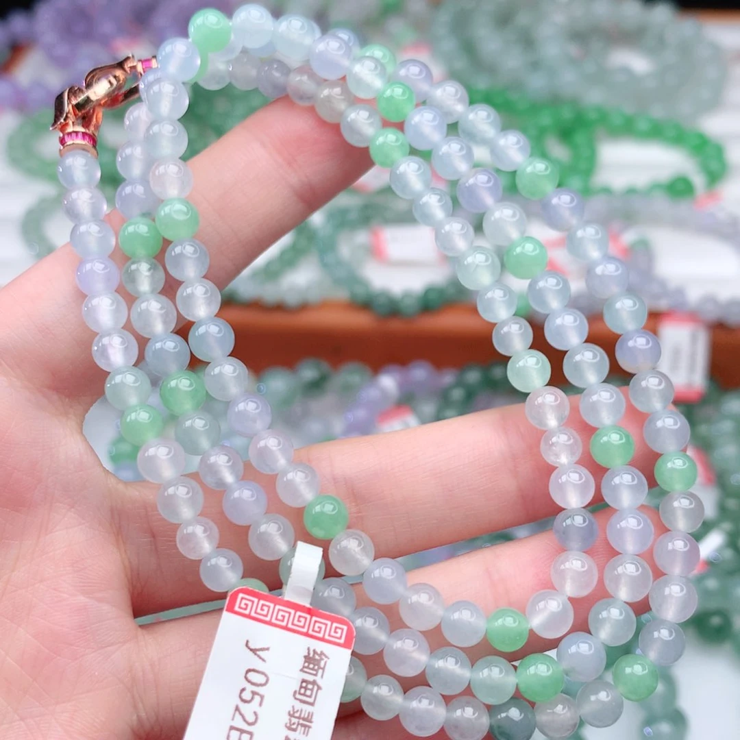 翡翠手链未镶嵌翡翠5.3mm