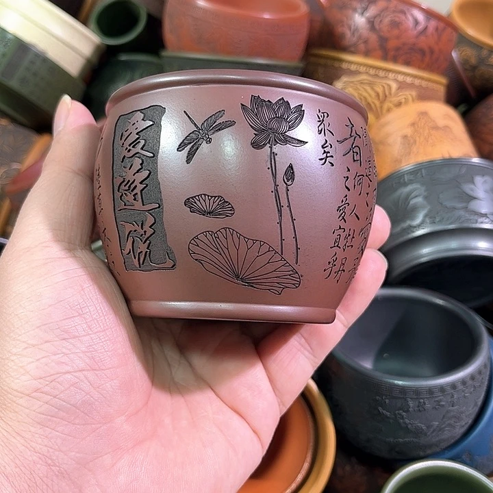 茶杯紫砂全手工紫砂主人杯