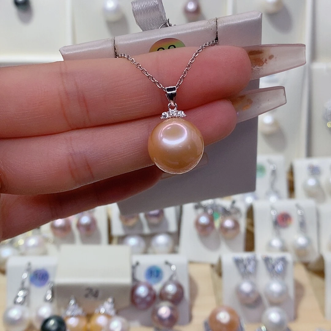 *****淡水珍珠银S925镶嵌吊坠(赠链)13➕
