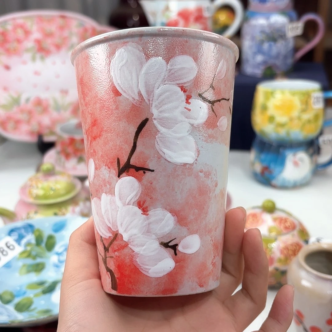 景德镇手绘高温釉下彩陶瓷茶具