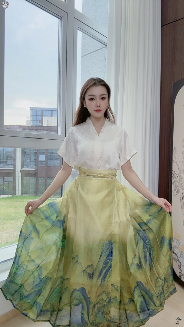 春夏新款【套装】通用马面裙汉服常规套装中国风古装日常百搭汉元素