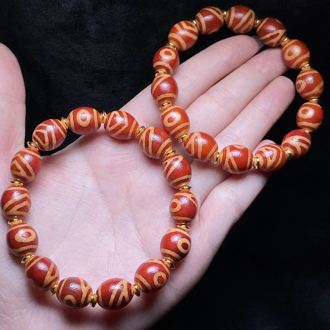 【曹美丽精选】H96698-玛瑙单圈手串（一眼靠山）多样性发一件10×12mm