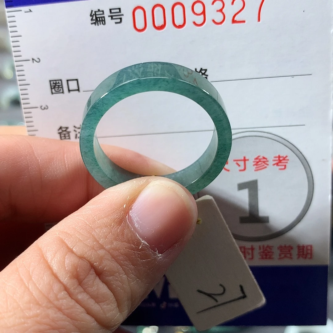 翡翠未镶嵌戒指27号