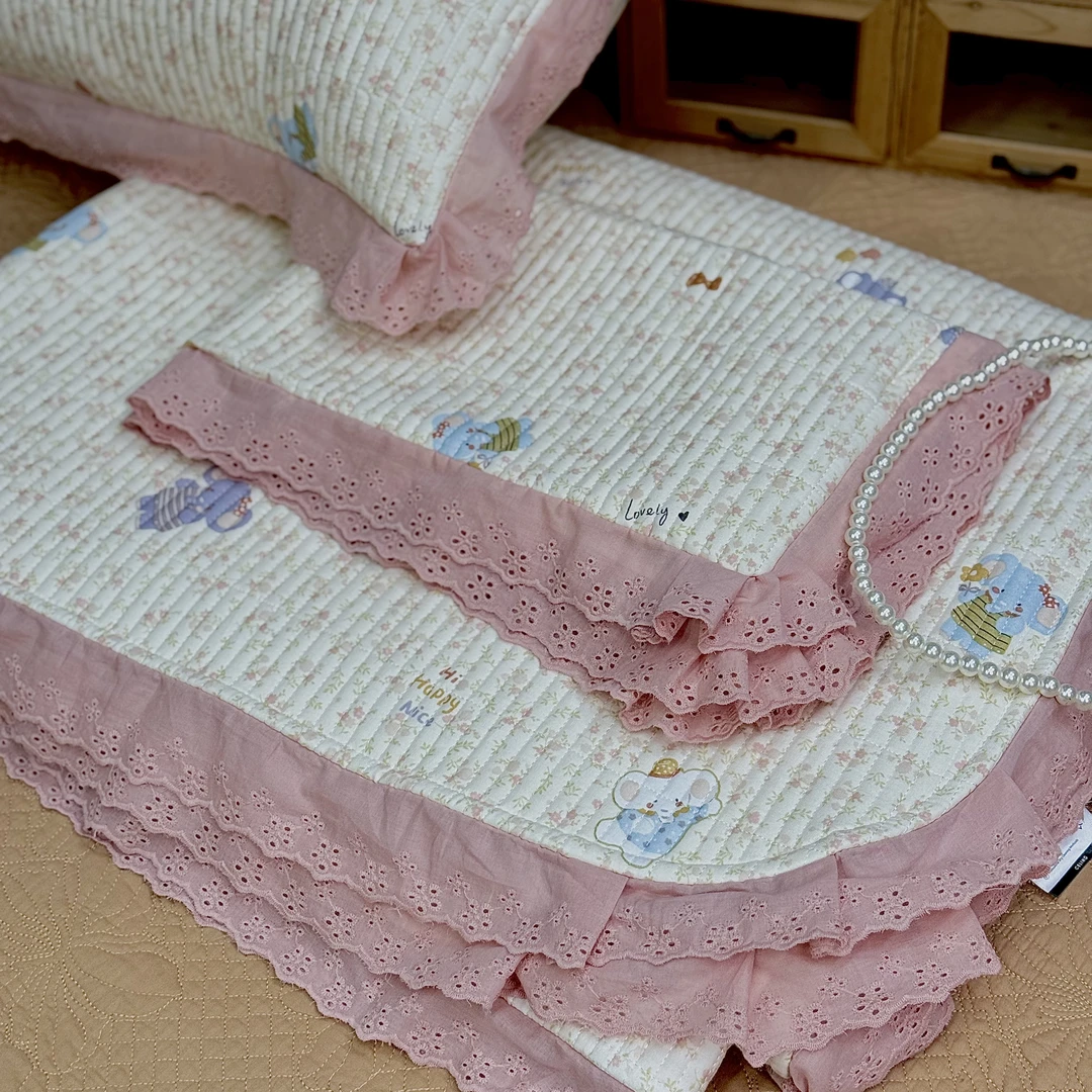 【CELING】君君定制高货两米床都可用的加大！全棉双层纱床盖三件套