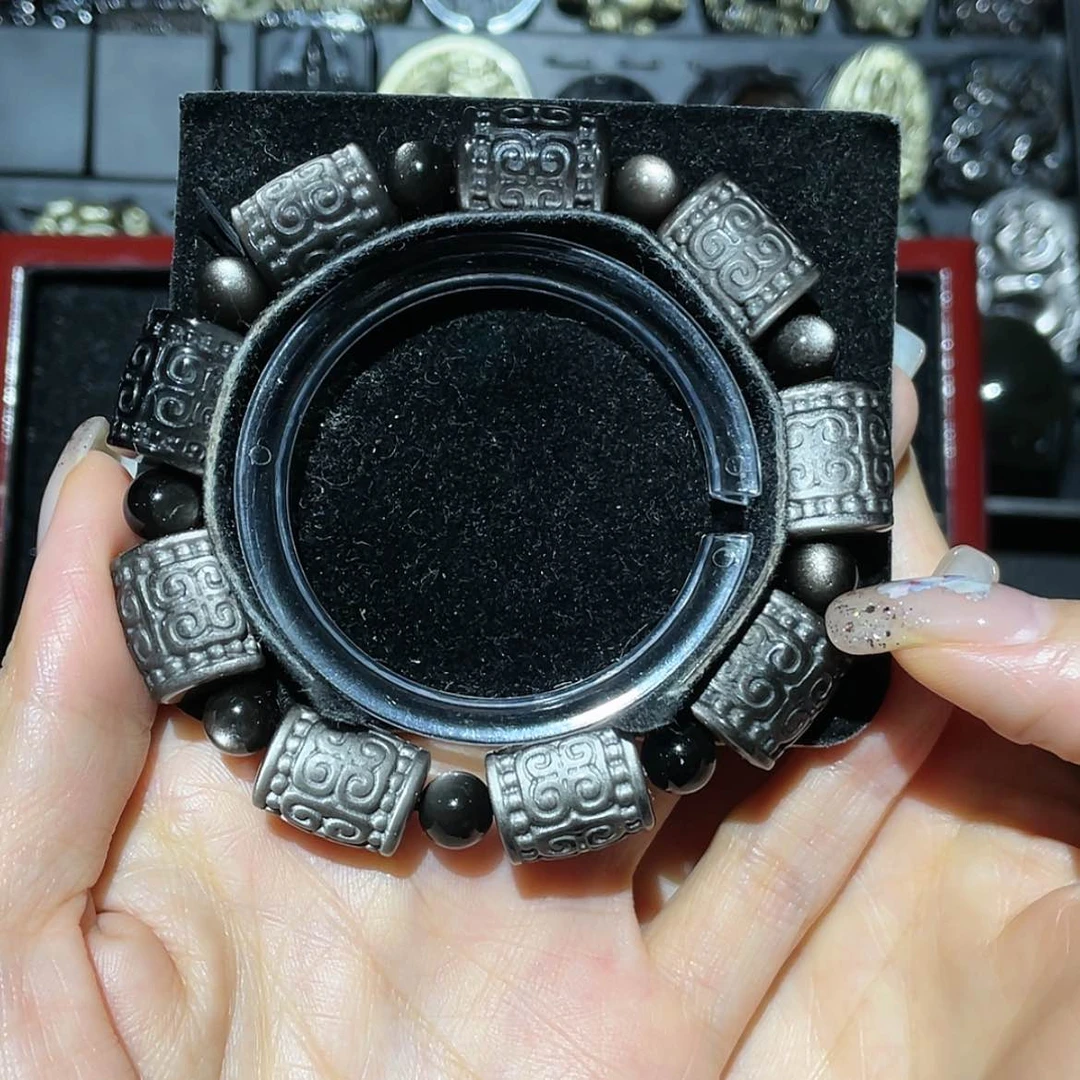 【闪购商品】未镶嵌黑曜岩手链用****9