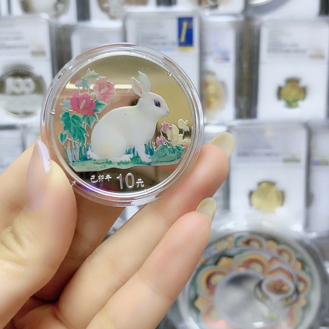【闪购商品】纯银1999年彩银兔原证配盒漏沙
