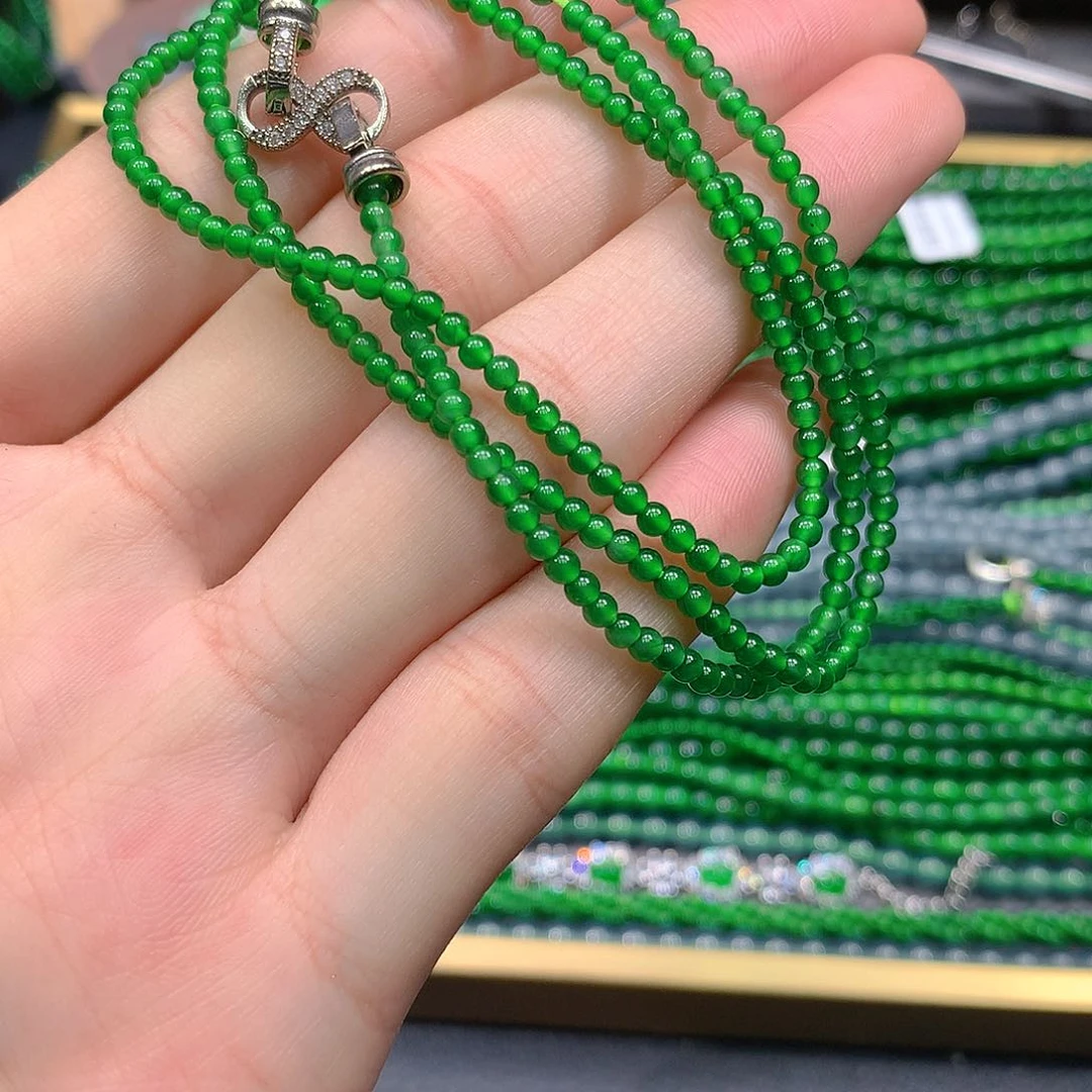 翡翠手串未镶嵌天然翡翠