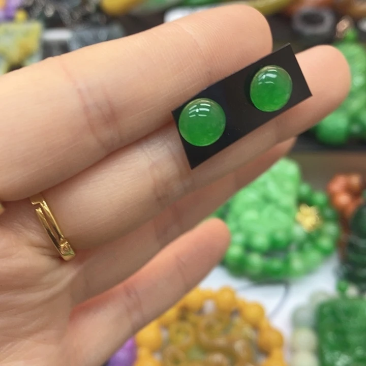 翡翠未镶嵌颈饰耳饰14