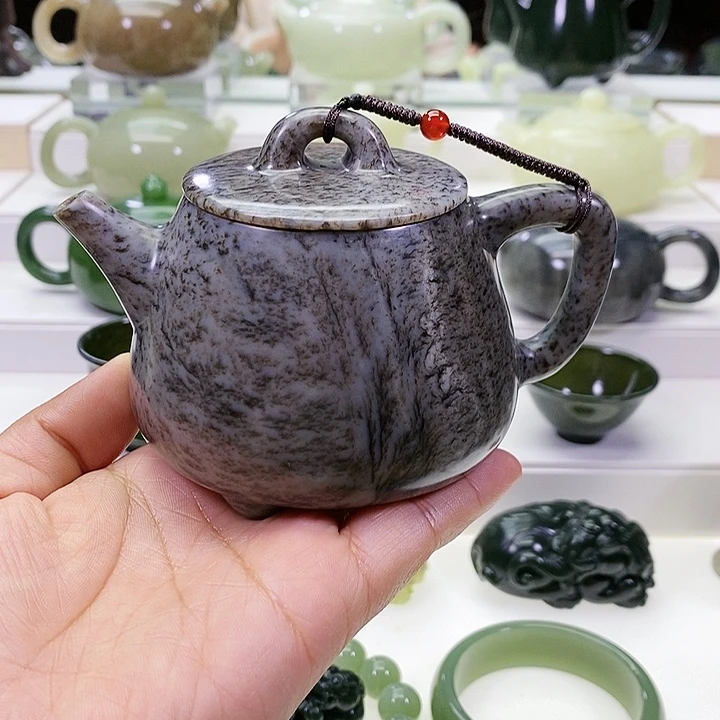 未镶嵌和田玉挂件茶壶
