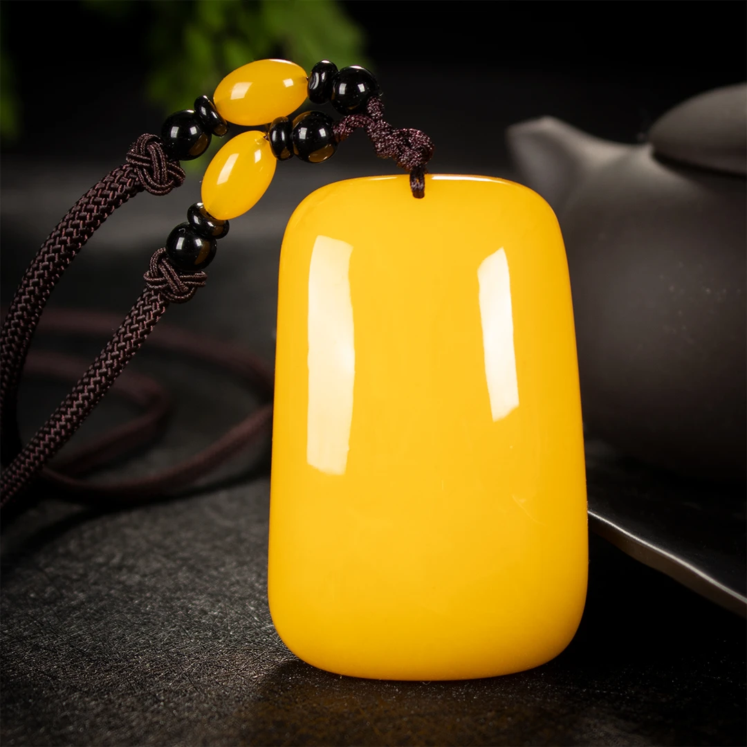 H1.原皮无事牌吊坠经典百搭男女同款