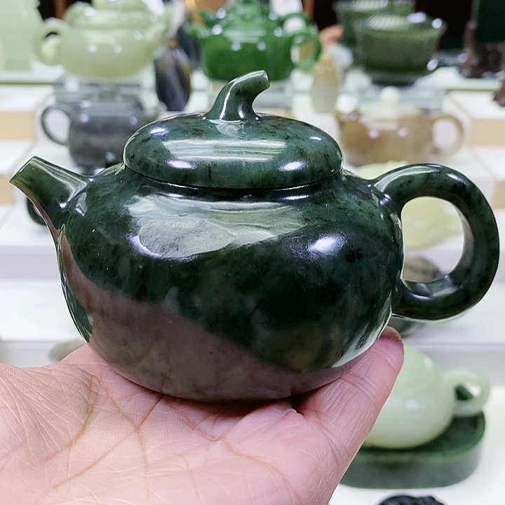 未镶嵌和田玉挂件茶壶190ml