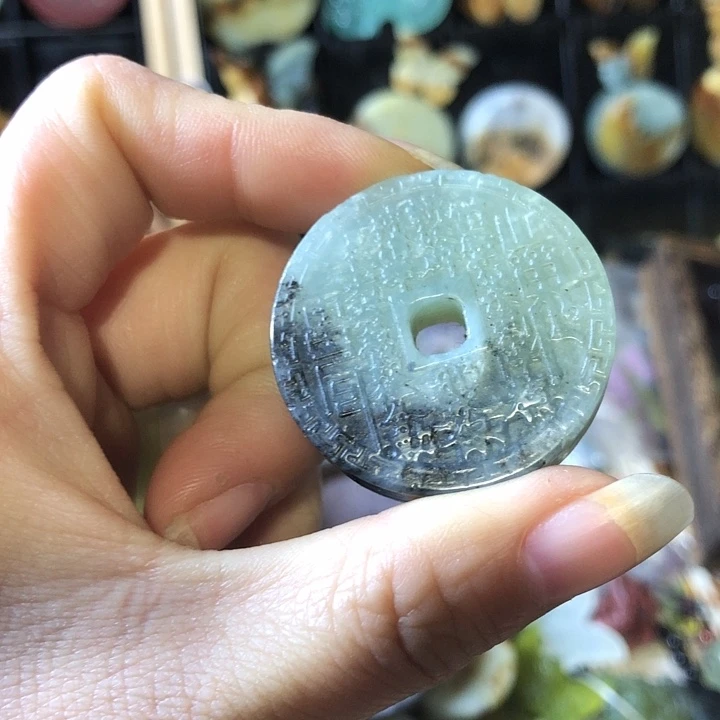 岫玉未镶嵌岫玉挂件