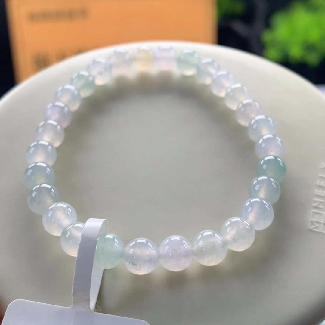 翡翠未镶嵌手链卡6.3