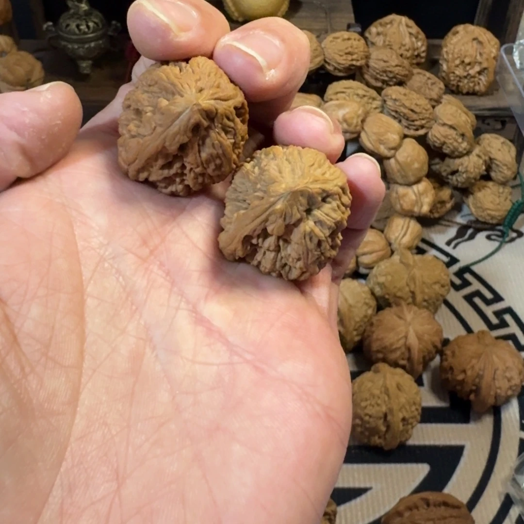 文玩核桃把件南疆石一根筋30尺