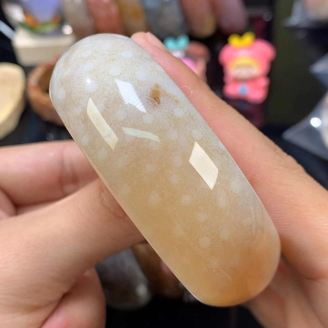 【闪购商品】颈饰未镶嵌硅化珊瑚（珊瑚玉）55号59.6圈白冰鱼籽