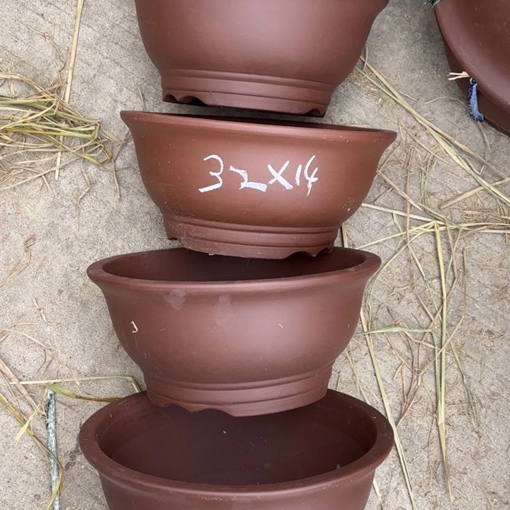 紫砂花盆    100-4。