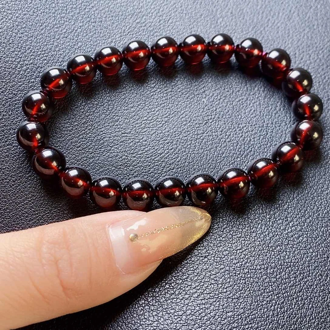 石榴石手链未镶嵌8.0单圈