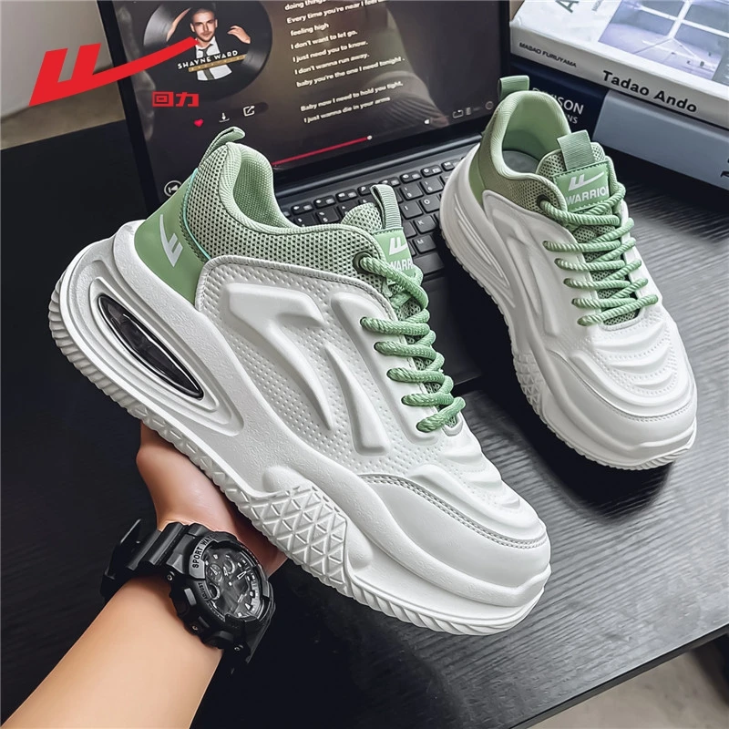 回力男鞋春季新款青少年时尚百搭老爹运动鞋男士厚底休闲小白潮鞋