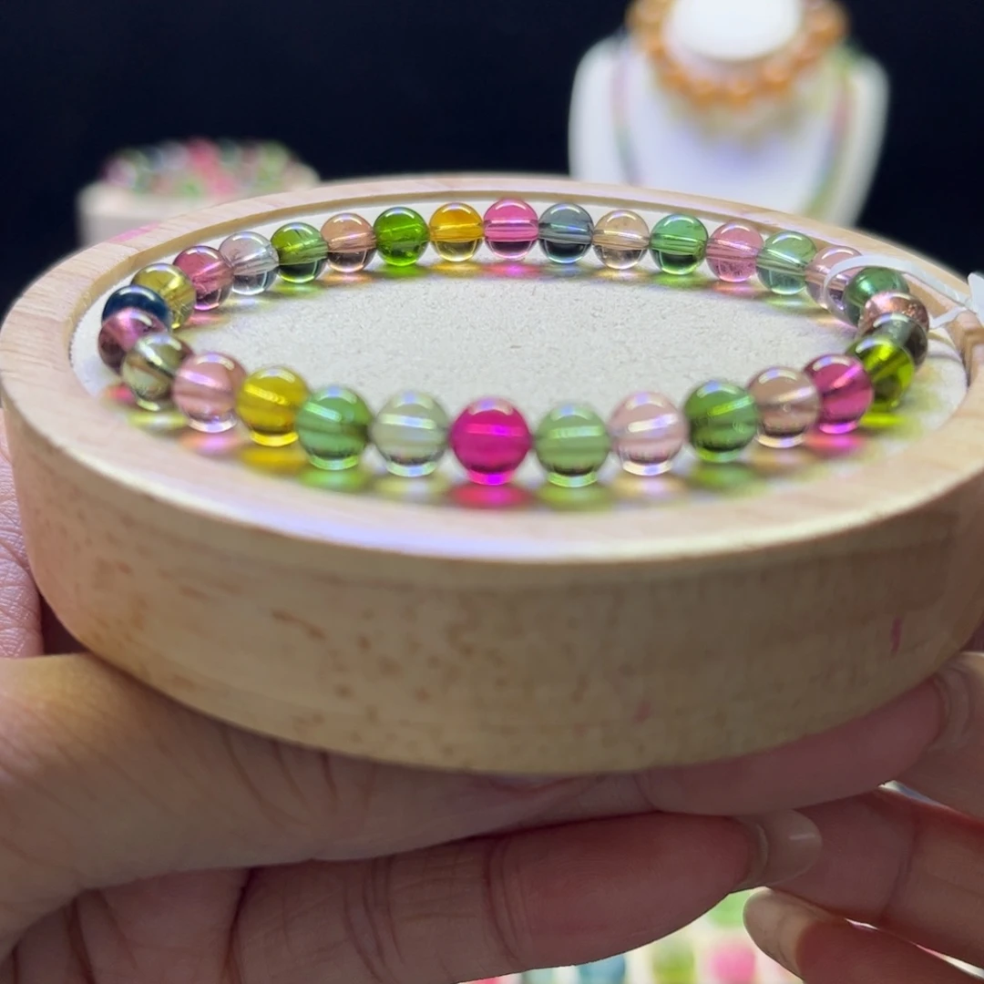 未镶嵌碧玺手链糖果5.9mm