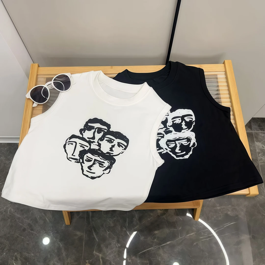 2025新款纯棉夏季夏款韩版儿童男童个性休闲百搭宽松无袖圆领背心