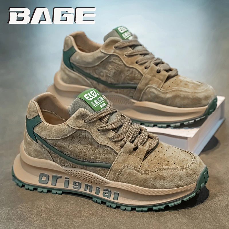 八哥网红爆款男鞋冬季百搭休闲复古阿甘跑步防滑运动增高老爹潮鞋