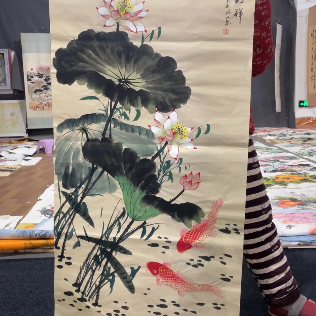 国画国画作品画心一张