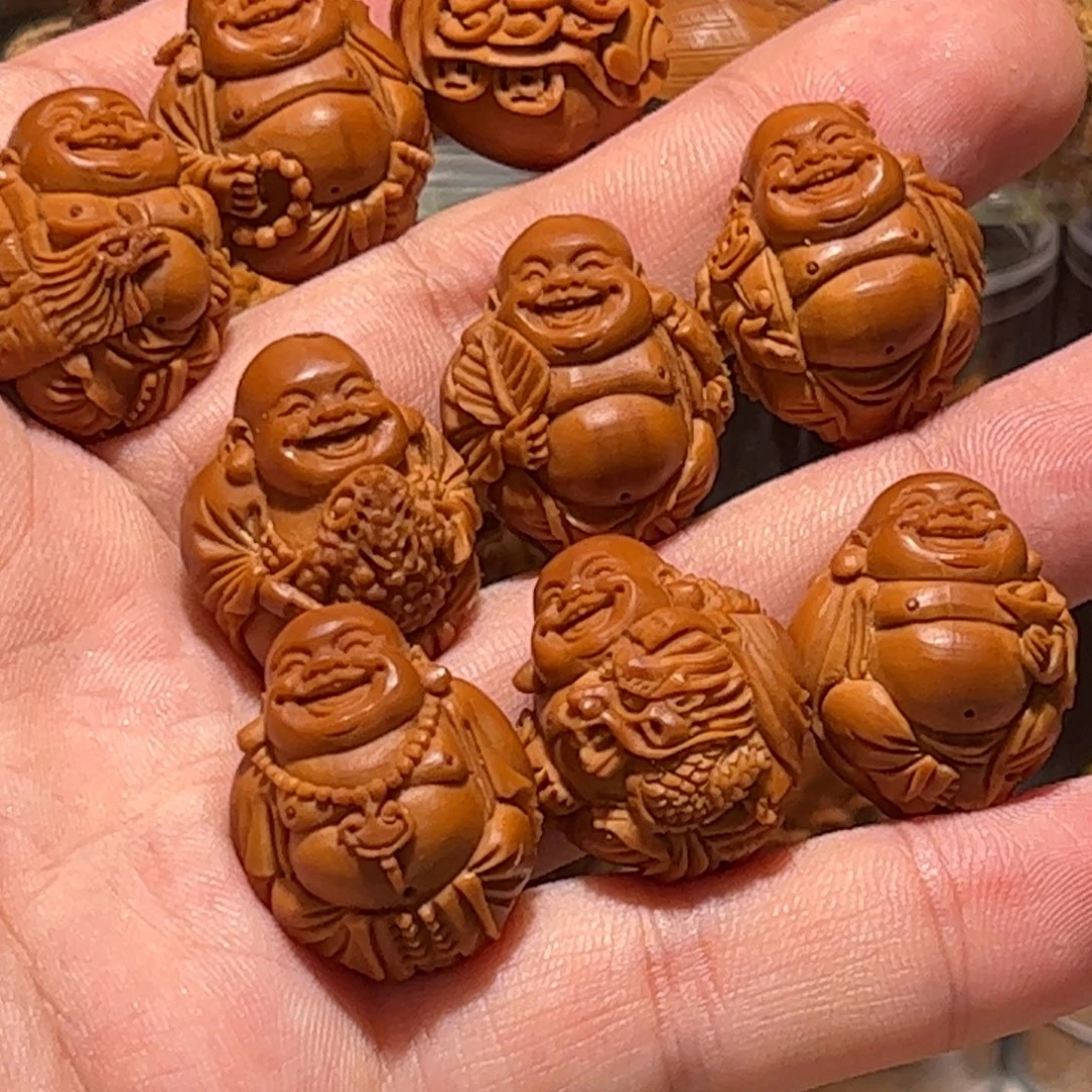 玩***致手串/手链橄榄核手工瑞兽弥勒