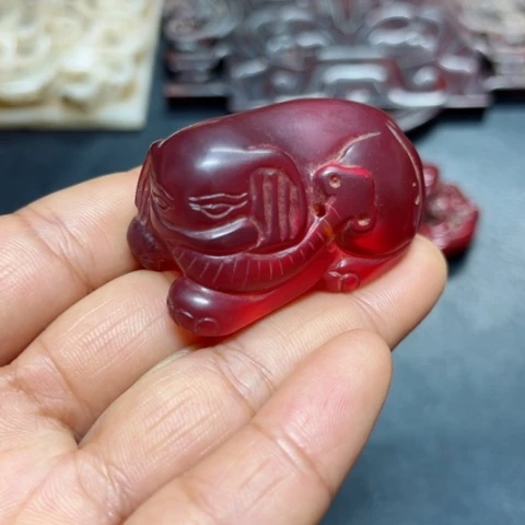 吊坠白玉菩提把件