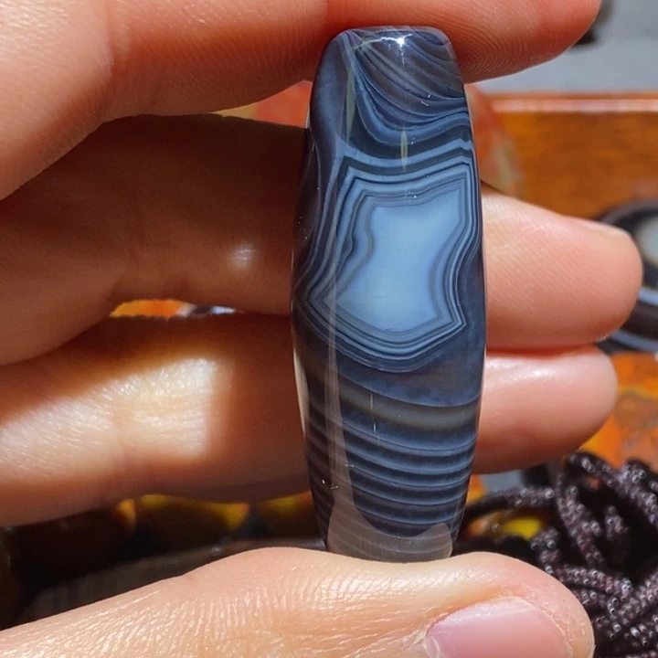 玛瑙/玉髓钛钢颈饰