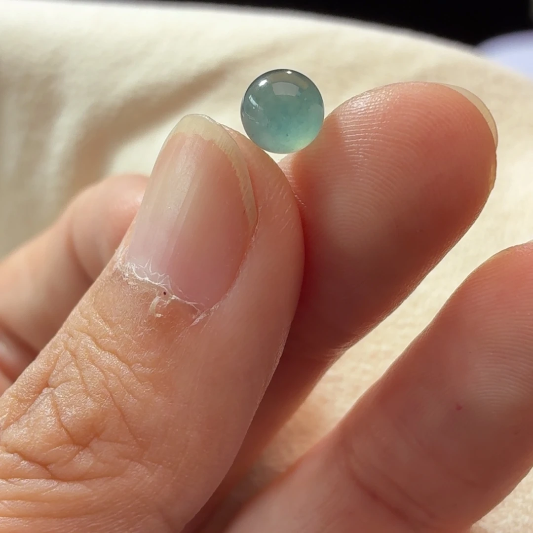 定制翡翠未镶嵌卡6.5冰蓝