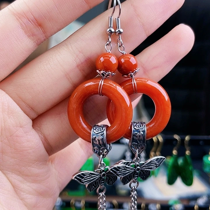 翡翠耳饰未镶嵌饰品