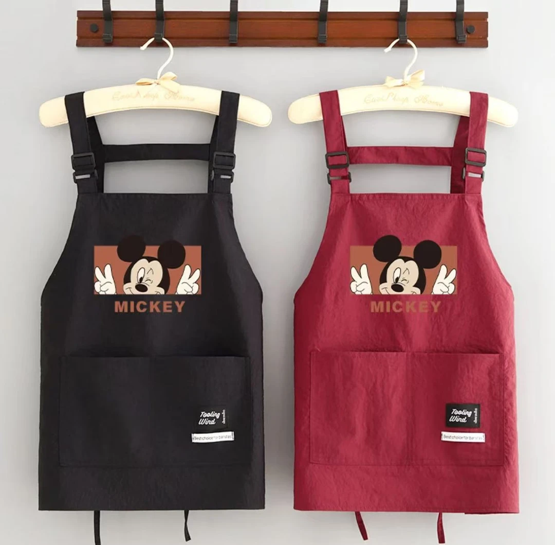 印字卡通围裙厨房家用时尚防污做饭围腰成人工作服logo立牌定制