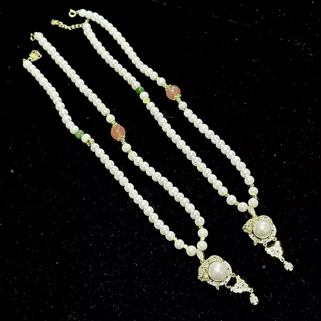 【CH】强珠光珍珠DIY项链-约5mm（多样性发其一）