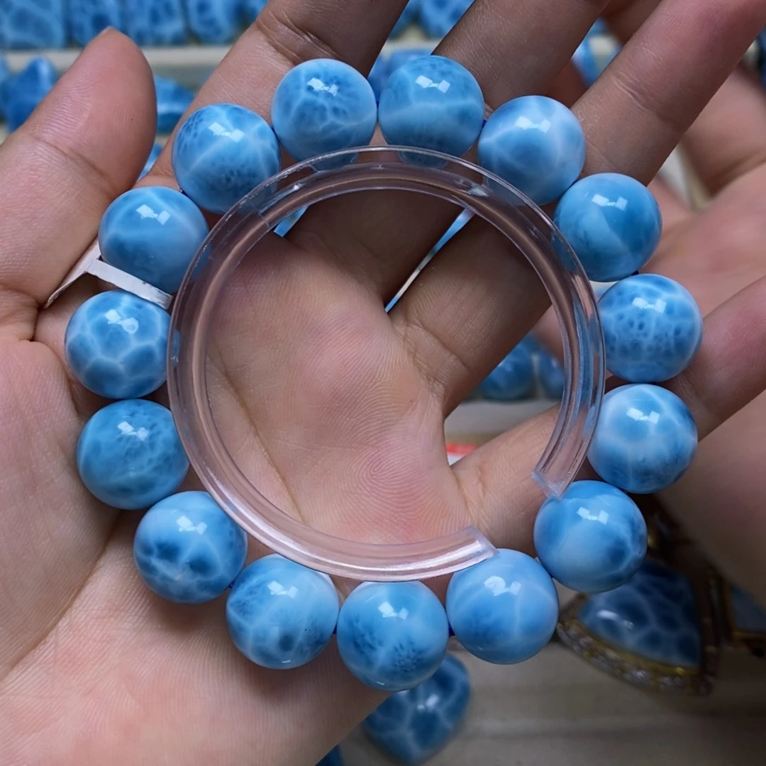 针钠钙石（海纹石）未镶嵌手链