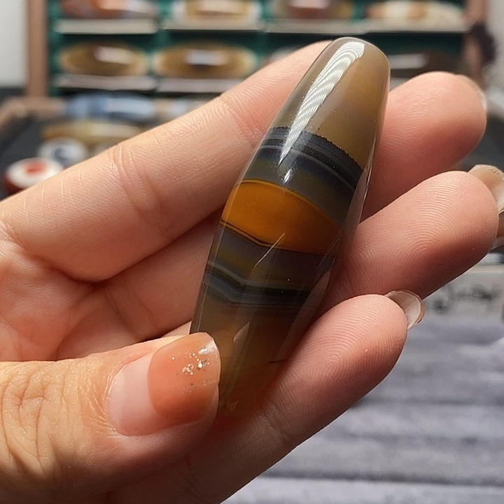 藏***修玛瑙/玉髓未镶嵌吊坠(不含链)