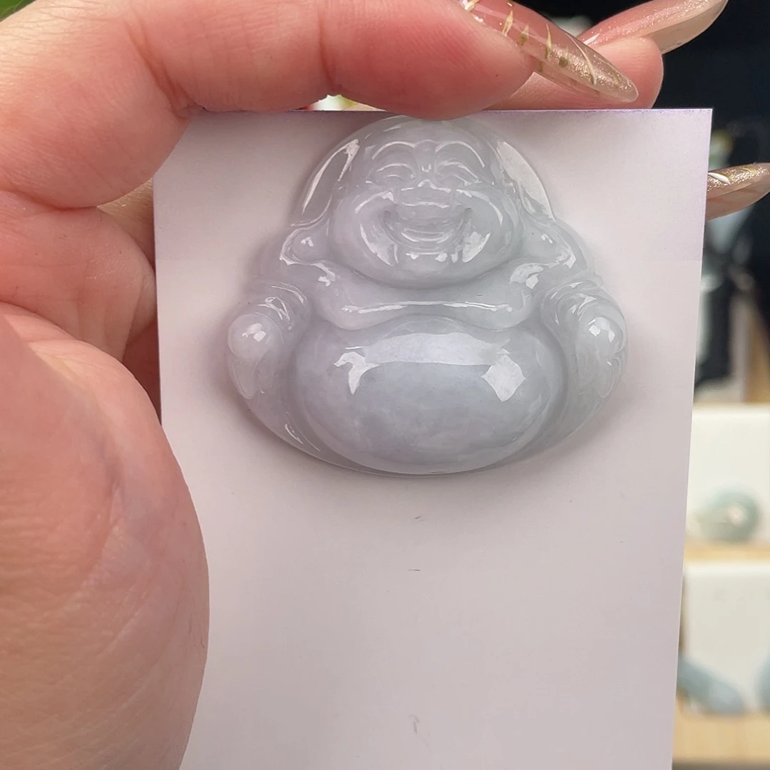 翡翠未镶嵌颈饰佛公