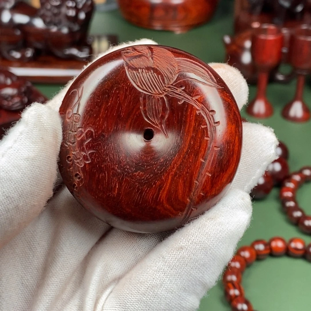 小叶紫檀把件小*?平安扣