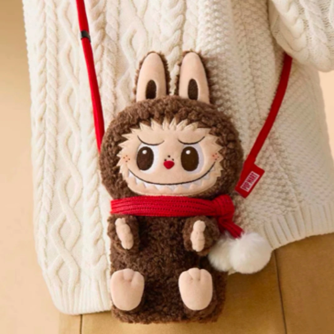 THEMONSTERS-公仔斜挎包拉布毛绒公仔斜挎包拉布