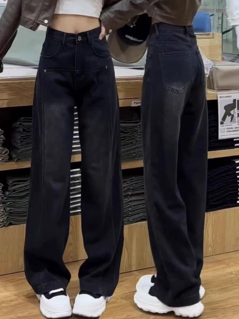 臀大女生适合的裤子学院洗冬季四季牛仔裤女秋冬  0218