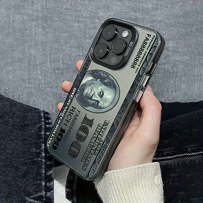 美金钞票苹果16/15promax手机壳iphone14/13/12/11防摔xr新款6/7p