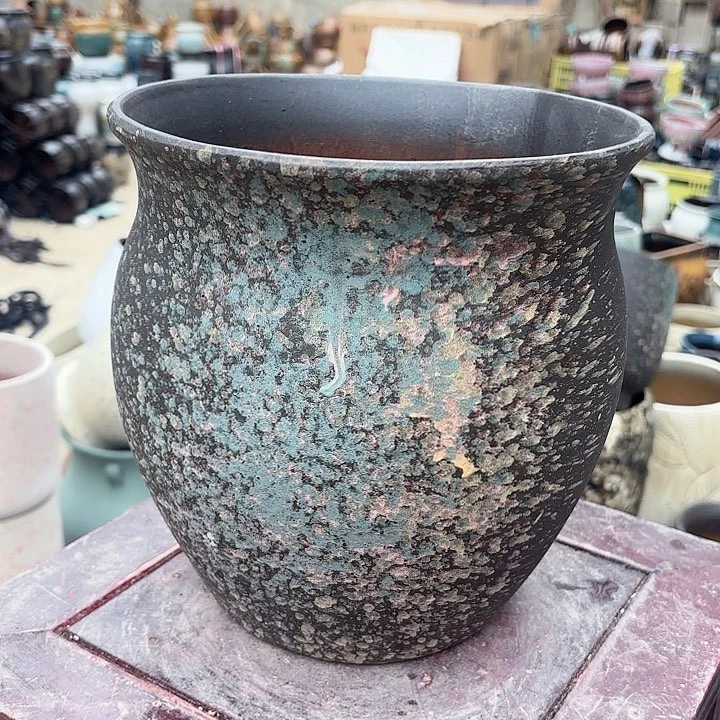 红陶泼墨口径22高度23